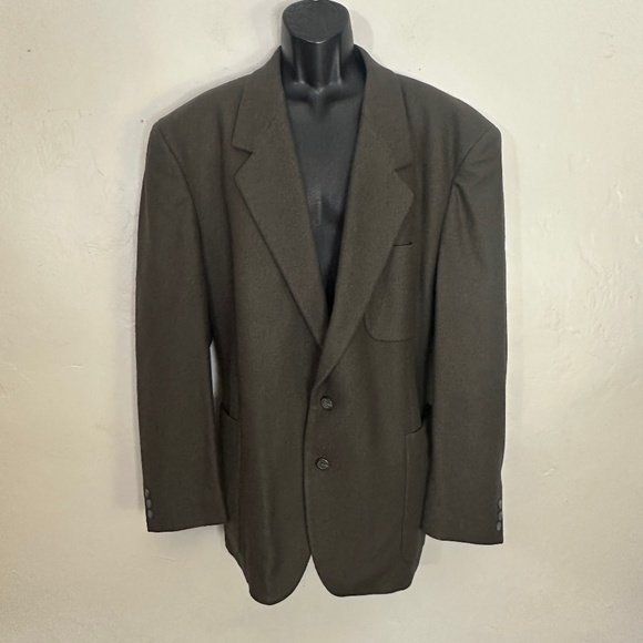 Alexander Shields Flannel Blazer 48R Gently worn vintage 2 button Ventless - Picture 1 of 4